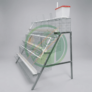 48 Capacity Half Set Chicken Layer Cage High Quality Poultry Farming Equipment Small Farm Use Egg Laying Hens Battery Cage