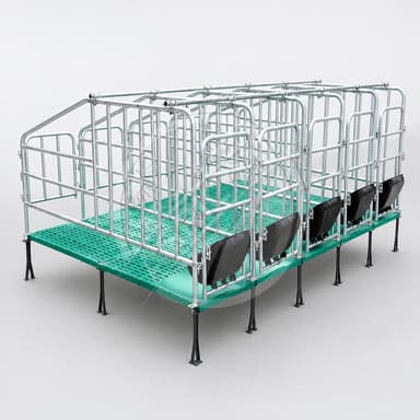 Automatic Pig Crate Gestation Pen Stall For Sow Pig Heavy Duty Galvanized Steel For Pig Farms Retail Industries Breeding Housing