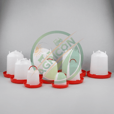 Poultry Feeder Drinker Set Pvc Anti Spill Design Automatic Bell Chicken Duck Goose Turkey Farm Equipment