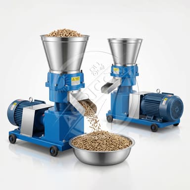 Agp-160 Flat Die Pellet Machine High Capacity Pure Copper Motor Customizable Pellet Size Overheat Protection Livestock Feed