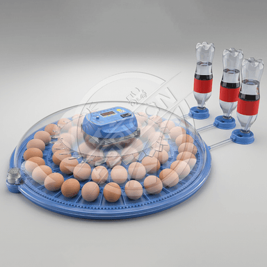 Mini Plastic Home Egg Incubator With Smart Temperature Control And Automatic Egg Turning For Poultry Hatching