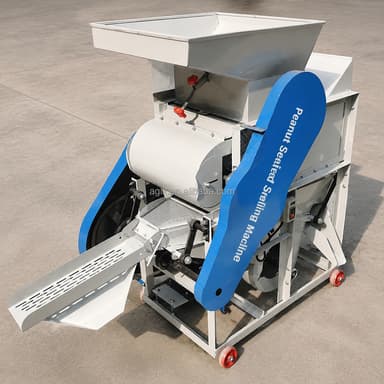 Electric Peanut Sheller Machine 3kw 4kw Copper Motor Double Roller 300-600kg/h 220v High Productivity For Peanut Farm Processing