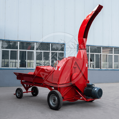 High Discharge Chaff Cutter Auto Feeding Stainless Steel Blades 5 Ton/h Capacity Electric/diesel Farm Use Silage Feed