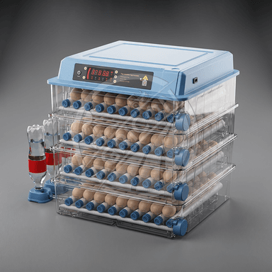 192 Egg Incubator Portable Dual Power Supply Automatic Egg Turning Temperature Control For Poultry Quail Turkey Hatching