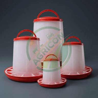 Hot Selling Agricon Poultry Feeding Watering Bell Set 1.5-16l Pvc High Capacity Simple To Use Budget Friendly Farm