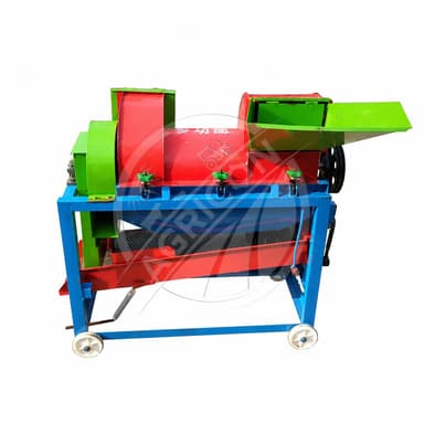 Complete Multifunctional Threshing Machine 8hp Diesel Engine Water Cooled 1500kg/h Corn Wheat Rice Sorghum Soybean Canola Grain