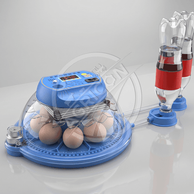 Mini Plastic Home Egg Incubator With Smart Temperature Control And Automatic Egg Turning For Poultry Hatching
