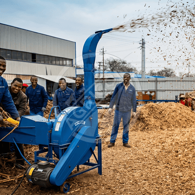 High Discharge Chaff Cutter Auto Feeding Stainless Steel Blades 5 Ton/h Capacity Electric/diesel Farm Use Silage Feed