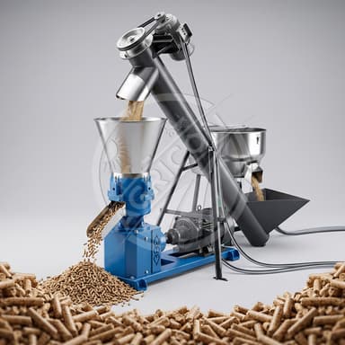 Agp-160 Flat Die Pellet Machine High Capacity Pure Copper Motor Customizable Pellet Size Overheat Protection Livestock Feed