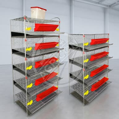 Automatic Quail Cage Multi Tier Galvanized Steel Breeding Cage With Feeder And Drinker For Quail Farm