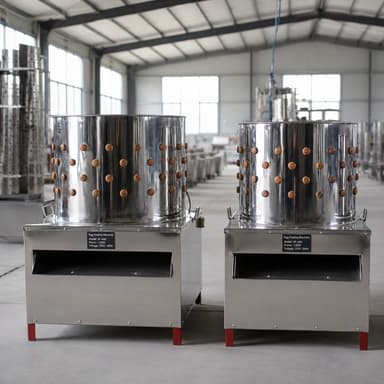 Commercial Stainless Steel Chicken Plucker Machine 1-10 Birds Per Hour Automatic Feather Removal For Farm Processing