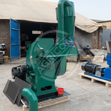 Hammer Mill Grinder Mill Machine Cyclone Dust Collection System Heavy Duty Hammers Wear Resistant Liners Interchangeable