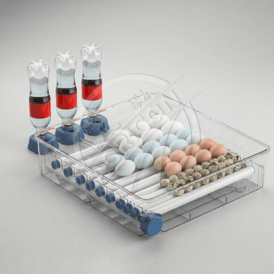 192 Egg Incubator Portable Dual Power Supply Automatic Egg Turning Temperature Control For Poultry Quail Turkey Hatching