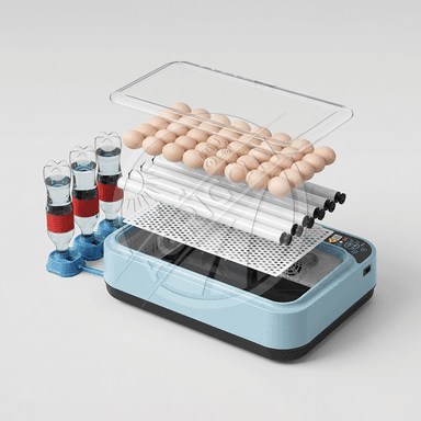 Automatic Digital Egg Incubator 48-96 Eggs Capacity Temperature Humidity Control Roller Tray For Chicken Poultry Hatching 98%
