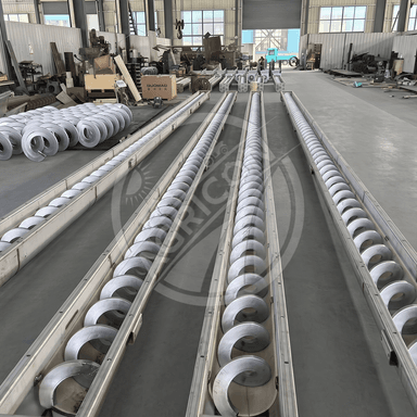 Industrial Screw Conveyor Auger Elevator System 201 Stainless Steel Carbon Steel 220-380v Factory Customization Feed Grain