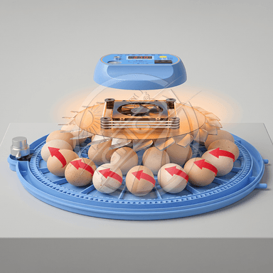 Mini Plastic Home Egg Incubator With Smart Temperature Control And Automatic Egg Turning For Poultry Hatching