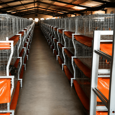 H Frame Broiler Cage Automatic Hot Dipped Galvanized Steel Multi Tier Poultry Farming Equipment Large Commercial House