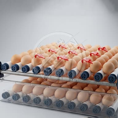 192 Egg Incubator Portable Dual Power Supply Automatic Egg Turning Temperature Control For Poultry Quail Turkey Hatching