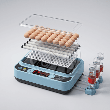 Automatic Digital Egg Incubator 48-96 Eggs Capacity Temperature Humidity Control Roller Tray For Chicken Poultry Hatching 98%