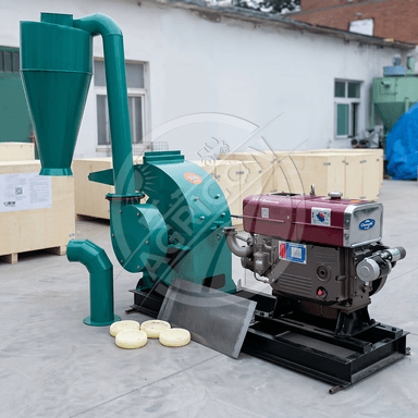 Hammer Mill Grinder Mill Machine Cyclone Dust Collection System Heavy Duty Hammers Wear Resistant Liners Interchangeable