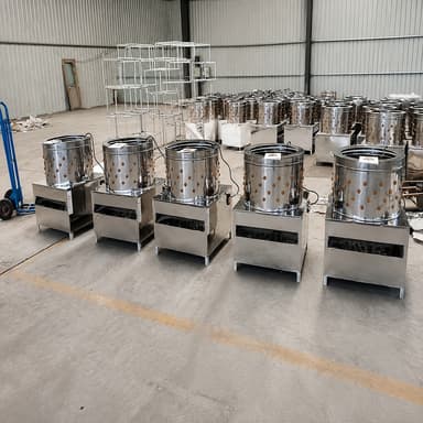 Commercial Stainless Steel Chicken Plucker Machine 1-10 Birds Per Hour Automatic Feather Removal For Farm Processing