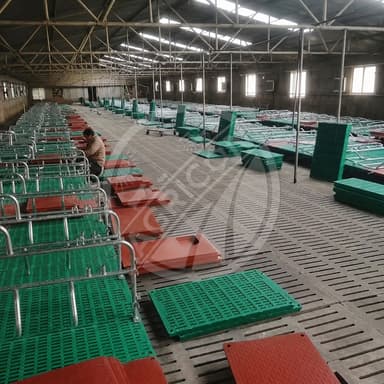 Farrowing Crate Hot Dip Galvanized Steel Sow Pig Gestation Birthing Farrowing Pen For Pig Farm Piglet Protection