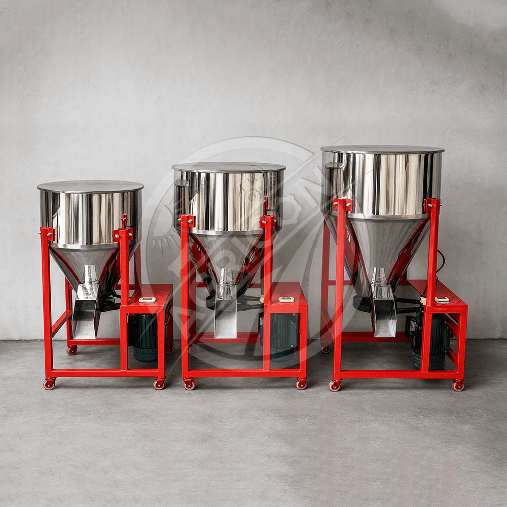 Compact Animal Feed Mixer 50-300kg 1.1-4kw Single Phase 220-380v Stainless Steel For Cattle Sheep Poultry Farm Fodder