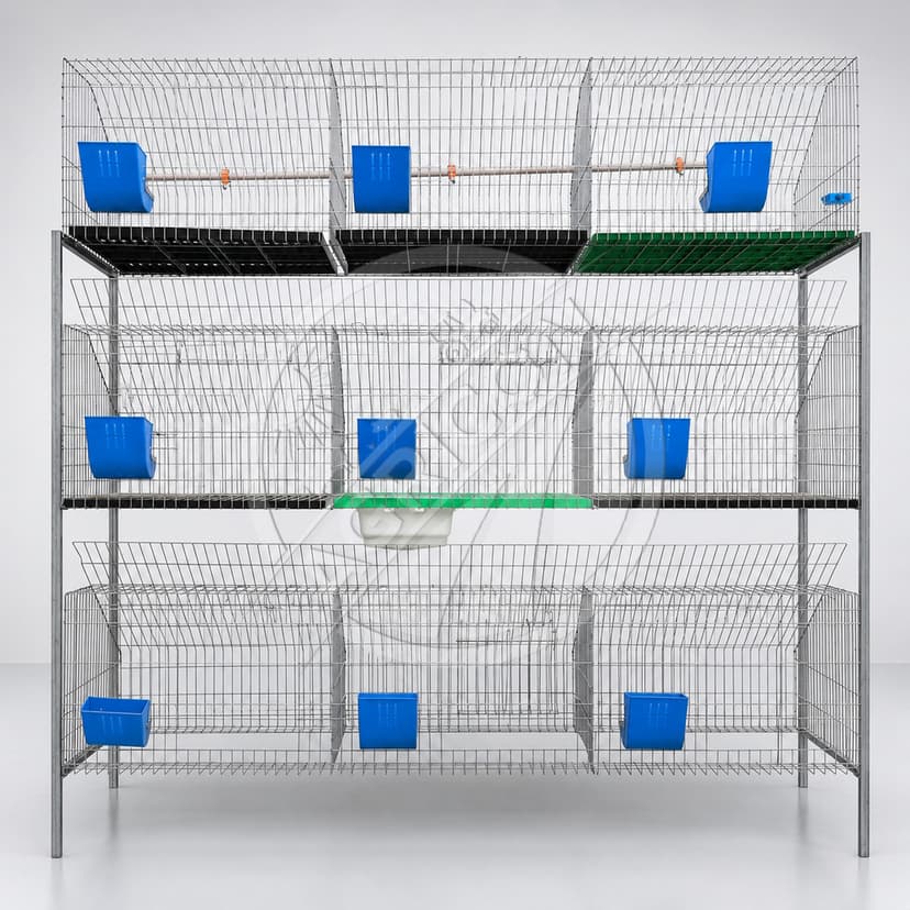 H-Type Rabbit Cage