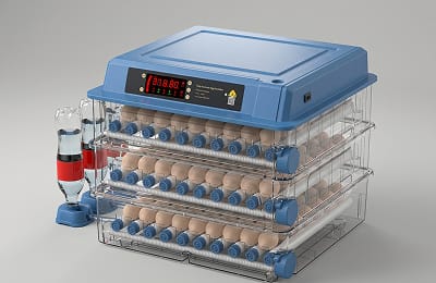 Popular 192 Egg Incubator Portable Dual Power Supply Automatic Egg Turning Temperature Control For Poultry Quail Turkey Hatching