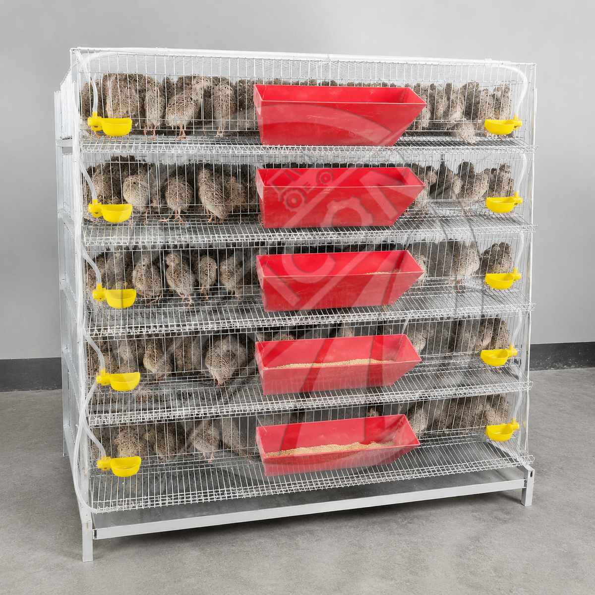 New Automatic Quail Cage Multi Tier Galvanized Steel Breeding Cage With Feeder And Drinker For Quail Farm