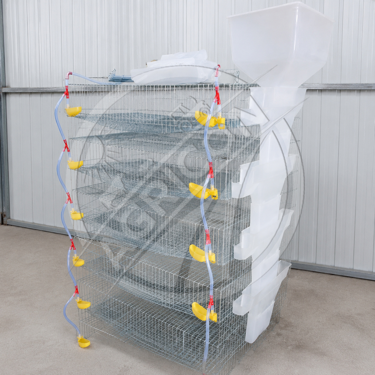 New Automatic Quail Cage Multi Tier Galvanized Steel Breeding Cage With Feeder And Drinker For Quail Farm