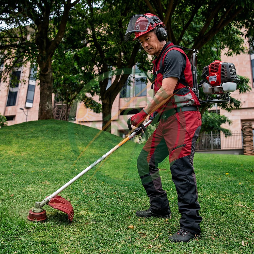 New Heavy Duty Backpack Gasoline Brush Cutter Multi-attachment Weed Wacker Set 10 Tools For Farm Garden Orchard Agricon Gx-35 1