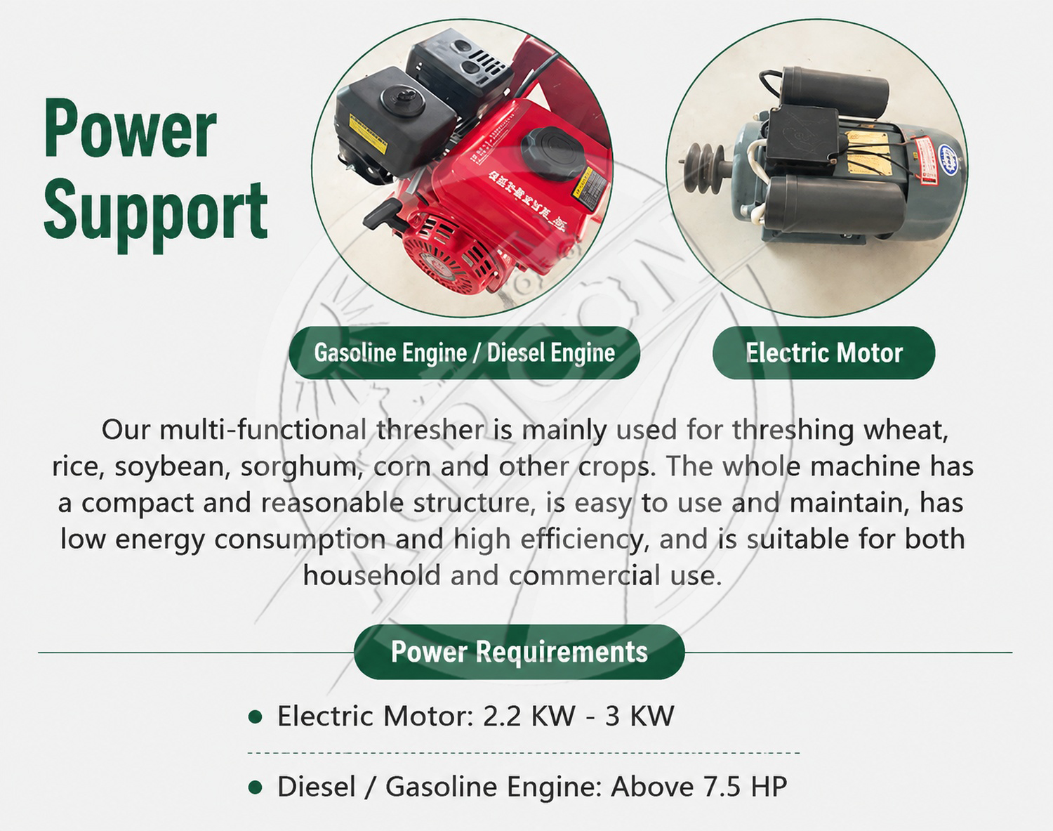 Bean Thresher Machine 200kg/h Electric Multifunctional 2kw Motor Soybean Fava Bean Bitter Bean Threshing 220v For Farm Harvest