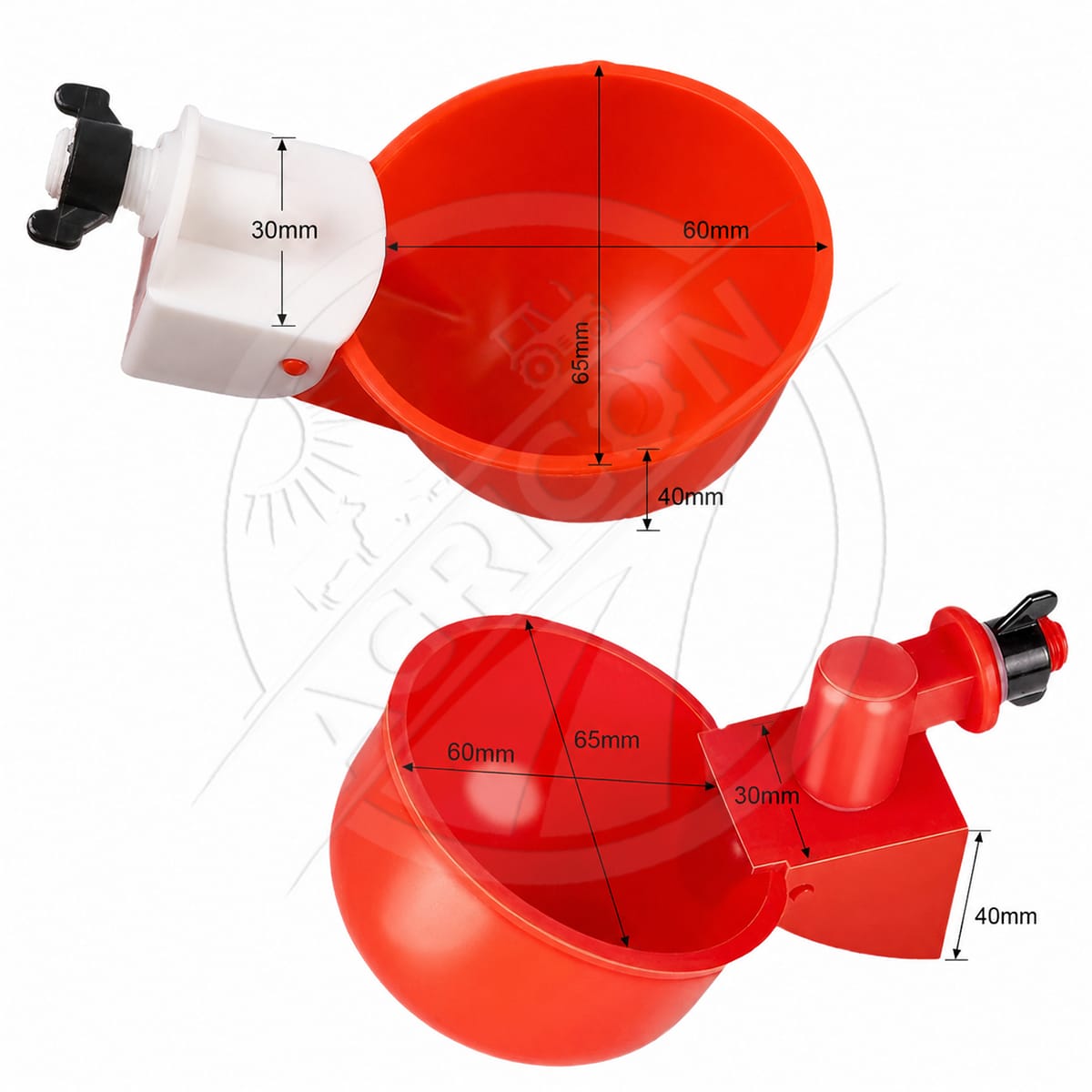 Automatic Chicken Drinking Bowl Gravity Flow Poultry Water Cup With Valve For Chicken Duck Pigeon Farm Water Supply