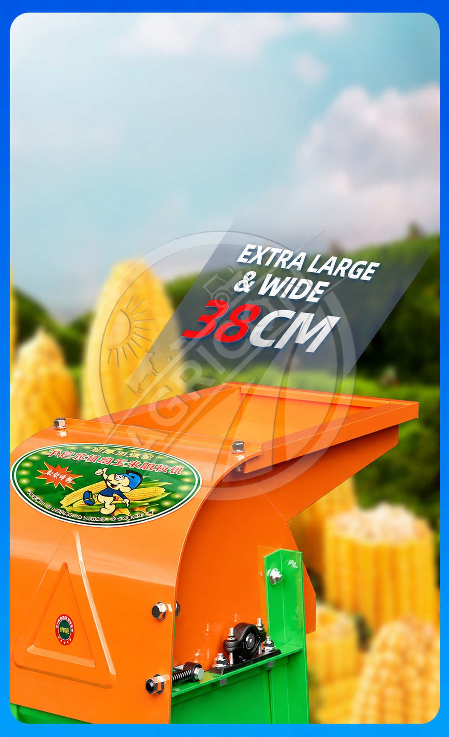 Corn Peeling Shelling Machine 2kw Engine 1500kg/h Electric 220v For Farm Poultry Feed Processing High Productivity