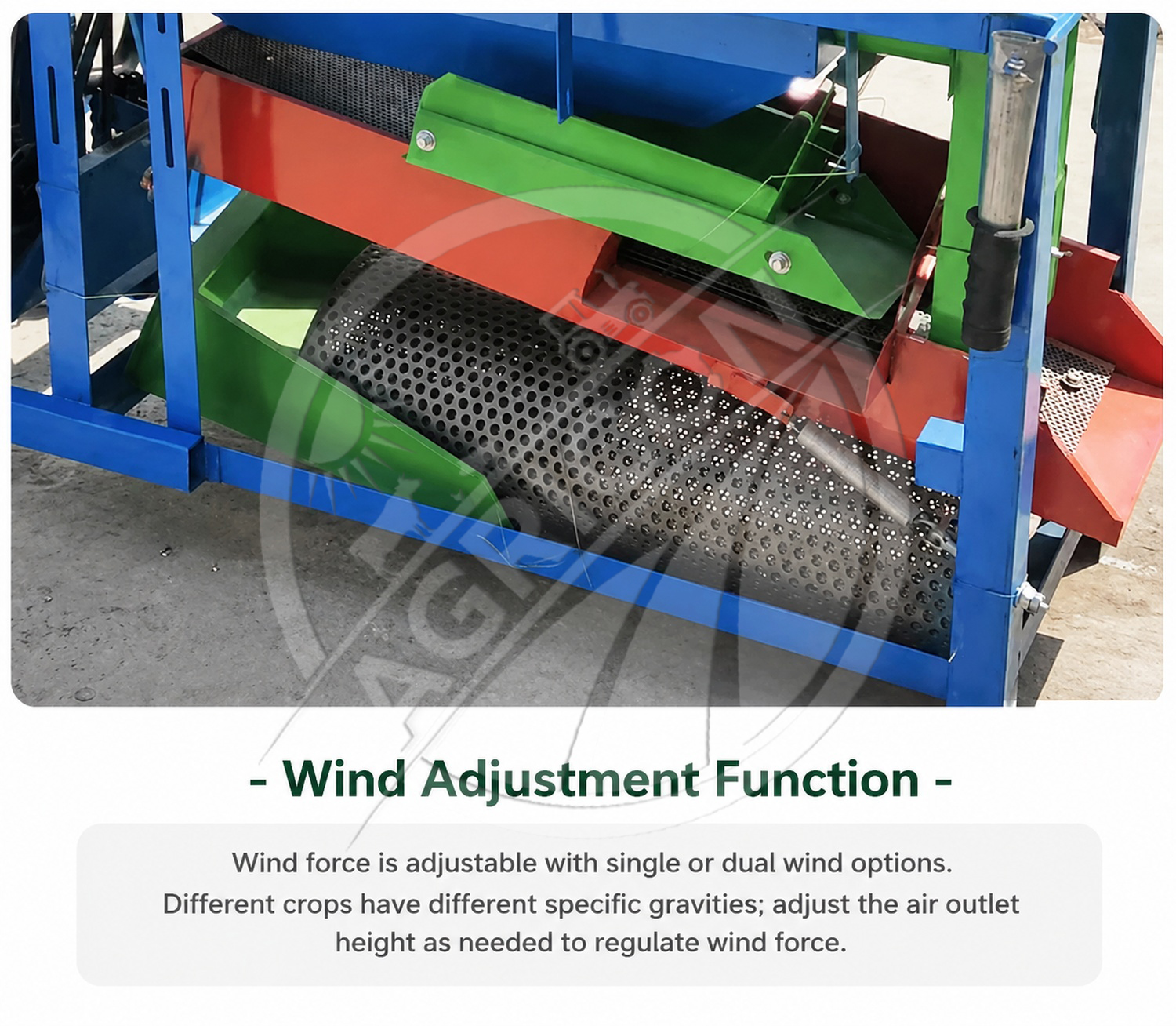 Complete Multifunctional Threshing Machine 8hp Diesel Engine Water Cooled 1500kg/h Corn Wheat Rice Sorghum Soybean Canola Grain