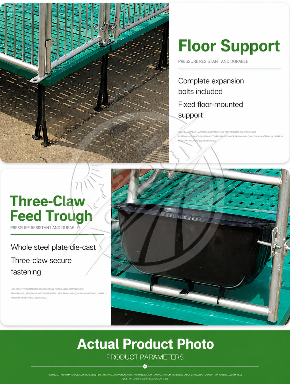 Farrowing Crate Hot Dip Galvanized Steel Sow Pig Gestation Birthing Farrowing Pen For Pig Farm Piglet Protection