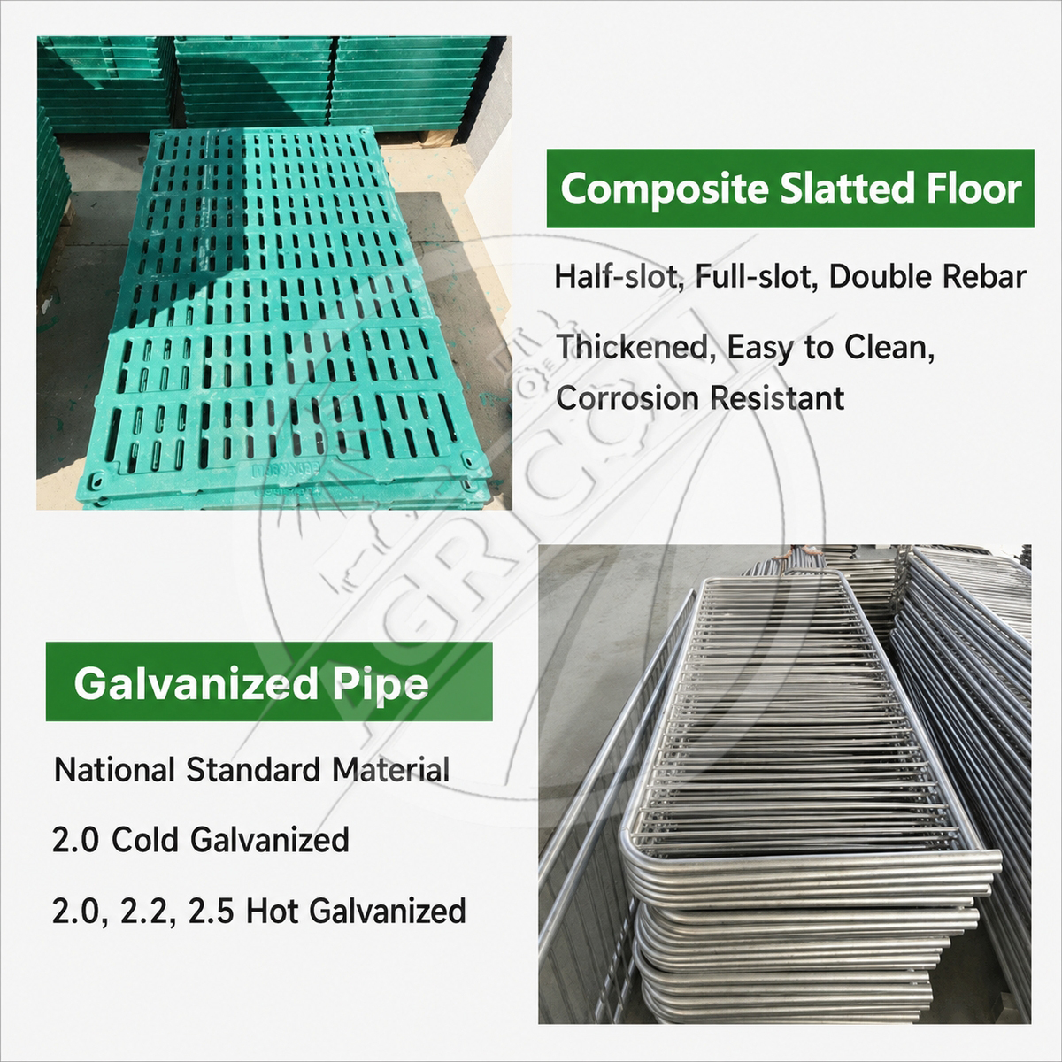 Farrowing Crate Hot Dip Galvanized Steel Sow Pig Gestation Birthing Farrowing Pen For Pig Farm Piglet Protection