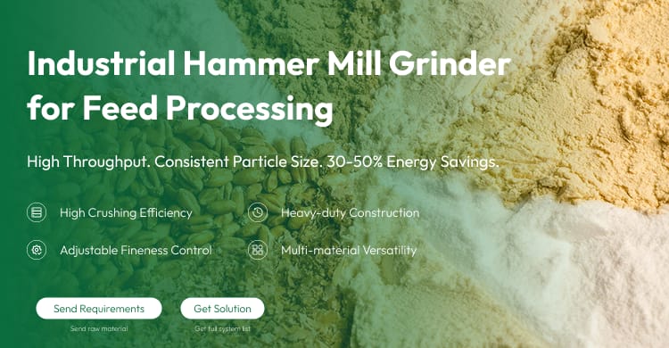 New Hammer Mill Grinder Mill Machine Cyclone Dust Collection System Heavy Duty Hammers Wear Resistant Liners Interchangeable