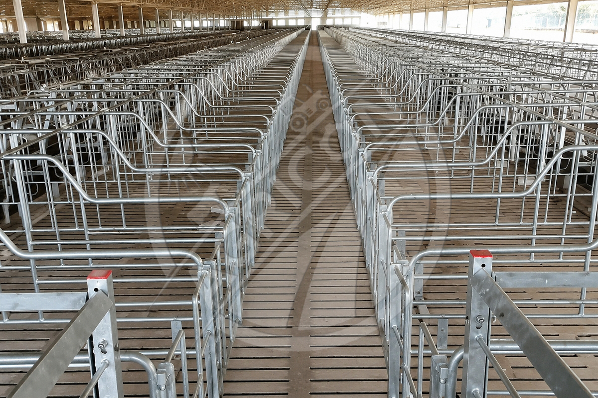 Automatic Pig Crate Gestation Pen Stall For Sow Pig Heavy Duty Galvanized Steel For Pig Farms Retail Industries Breeding Housing