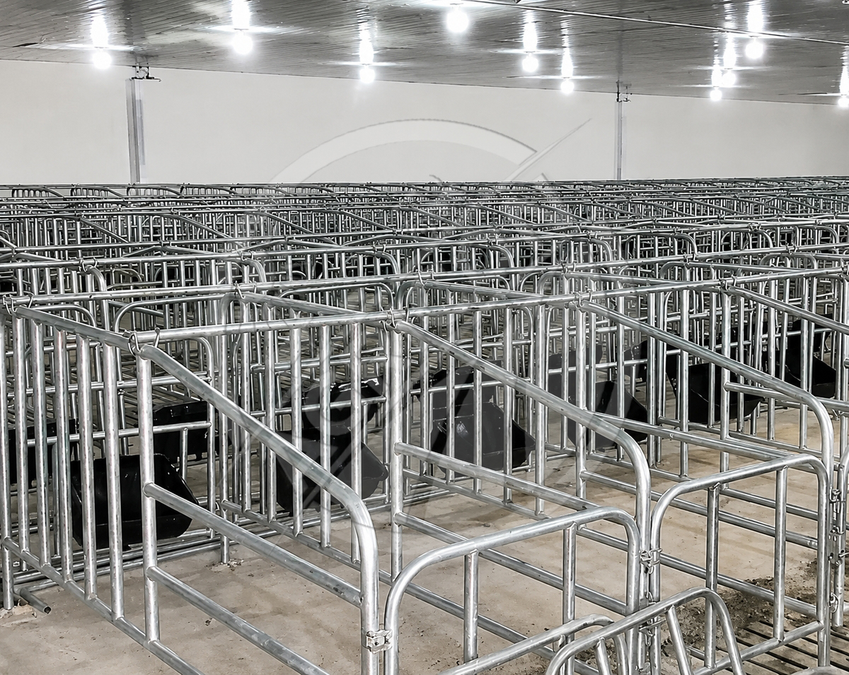 Automatic Pig Crate Gestation Pen Stall For Sow Pig Heavy Duty Galvanized Steel For Pig Farms Retail Industries Breeding Housing