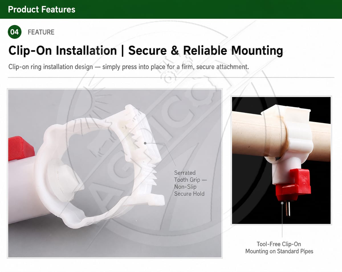 New Automatic Poultry Drinking Cup Nipple Drinker Plastic Water-saving Environmental Protection Chicken Drinking Cups Cage Water
