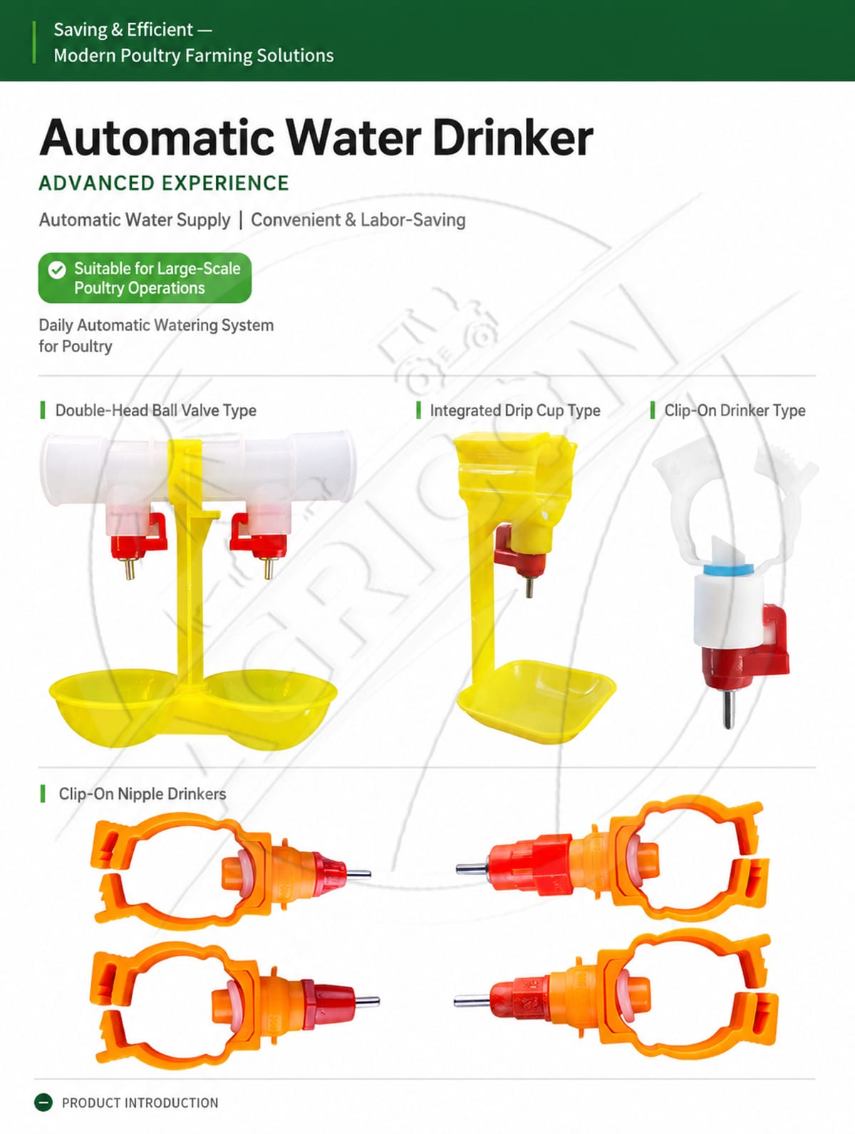 New Automatic Poultry Drinking Cup Nipple Drinker Plastic Water-saving Environmental Protection Chicken Drinking Cups Cage Water