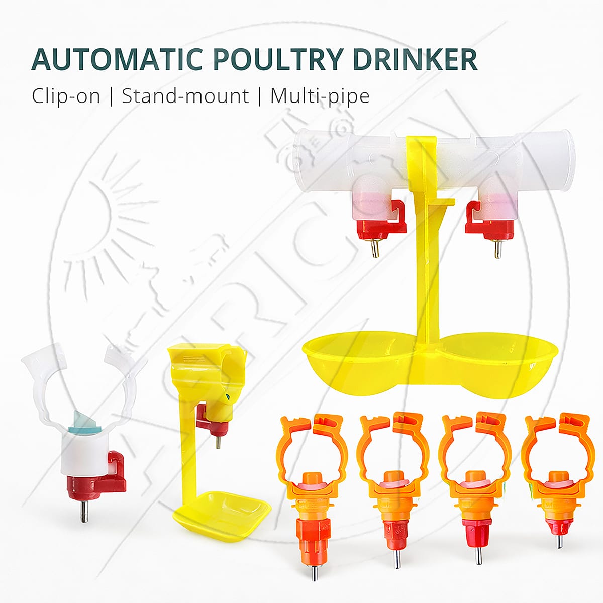 New Automatic Poultry Drinking Cup Nipple Drinker Plastic Water-saving Environmental Protection Chicken Drinking Cups Cage Water