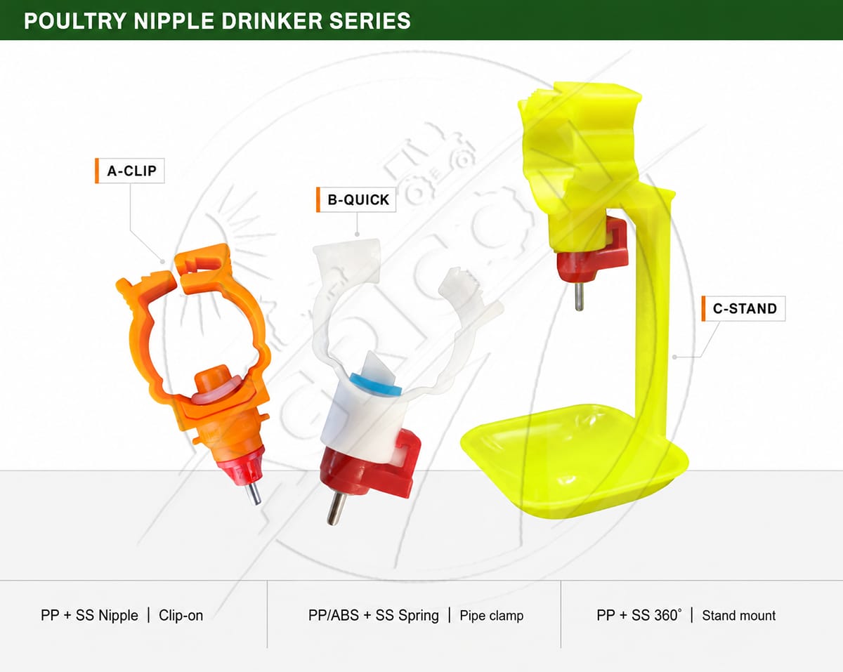 New Automatic Poultry Drinking Cup Nipple Drinker Plastic Water-saving Environmental Protection Chicken Drinking Cups Cage Water