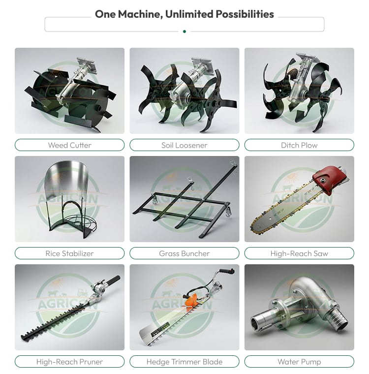 Hot Selling Agricon Stainless Steel Bush Cutter Gasoline Backpack 4 Stroke Engine Petrol Saving High Efficient Garden Tool